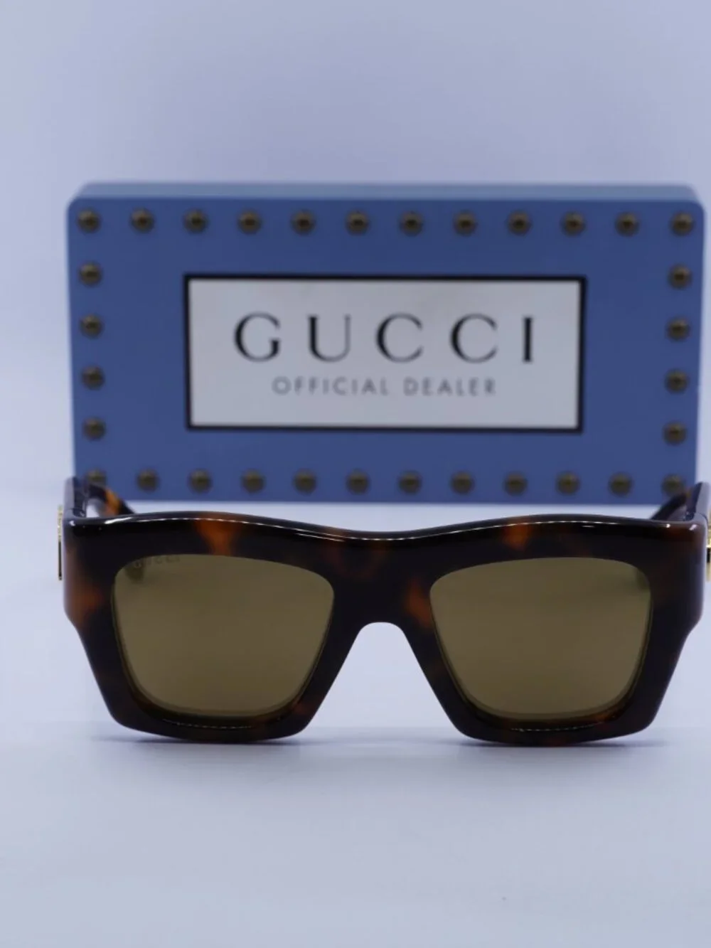 Gucci GG1772S 007 Square Sunglasses - Havana/Brown Mirrored